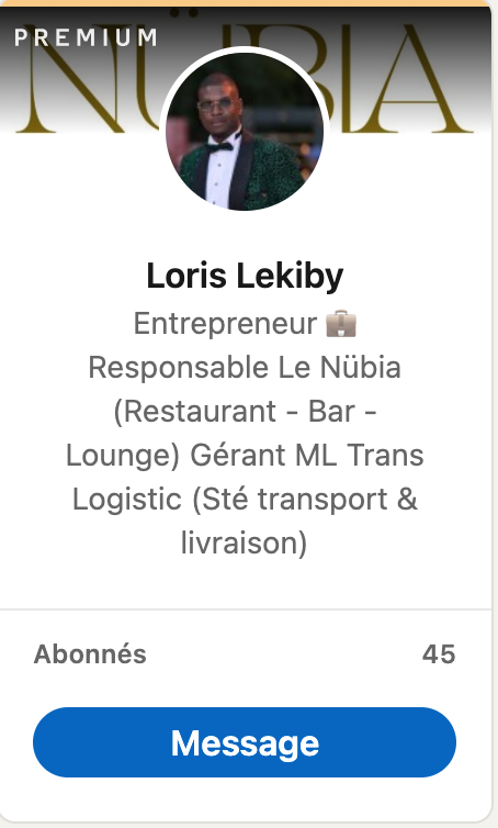 Loris Lekiby, fondateur du Nübia